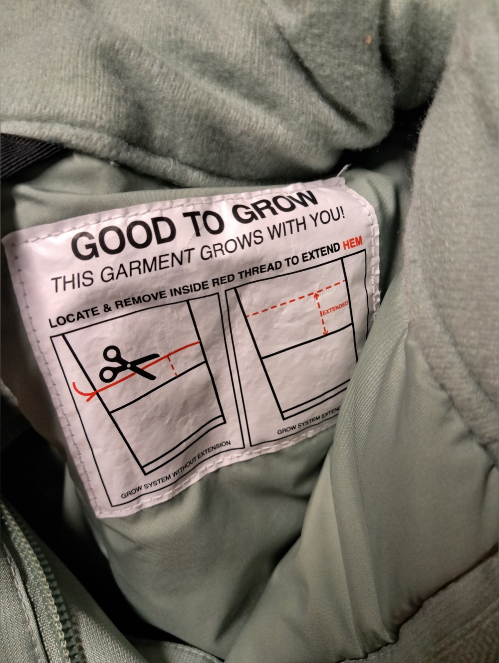 The North Face Kids' Mint Green Raincoat with Pink Lining - Picture 6 of 15